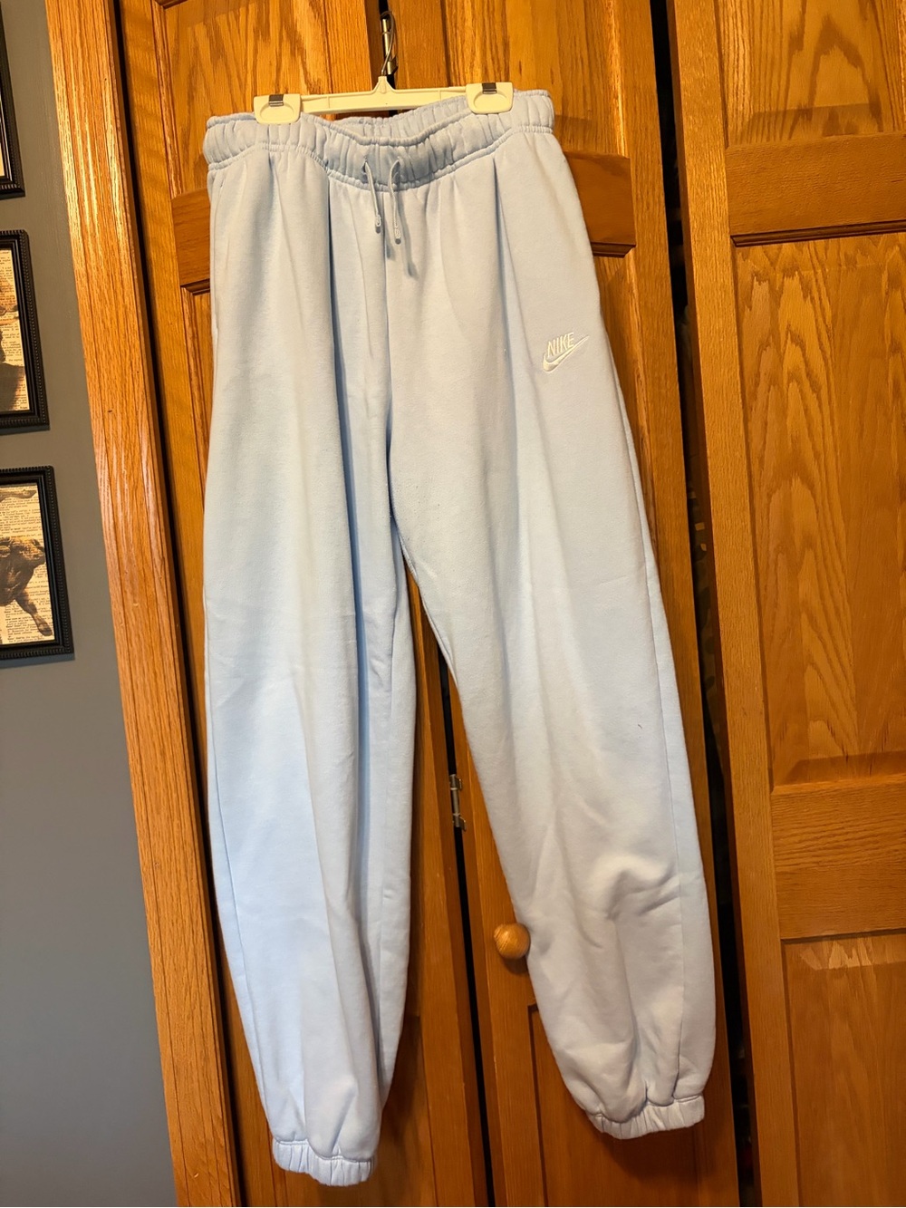 Women’s Nike Light Blue Fleece Joggers